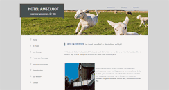 Desktop Screenshot of hotel-amselhof.de