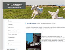 Tablet Screenshot of hotel-amselhof.de